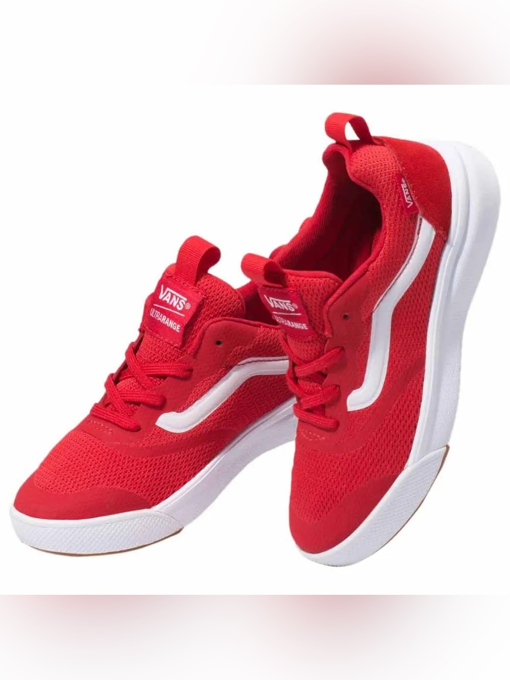 Vans Women’s 10/Mens 8.5 Red and White Ultrarange Sneakers